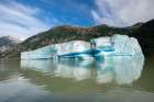 Huge iceberg slowly melts in Shakes Lake. Art Print